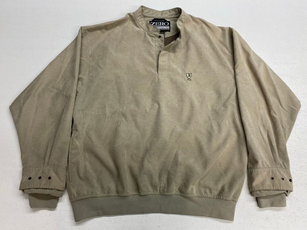 VTG 90s Zero Restriction Microsuede Sedgefield CC 1/4 button golf windbreaker XL